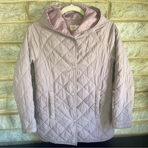 Wonder Nation Girls Light Purple Quilted Lightweight Puffer Jacket Size 10/12 L